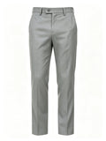 Mens Suit Pant British Style Business Formal Wear Clothing Simple Slim Fit Casual Office Trousers Straight Pantalones Hombre