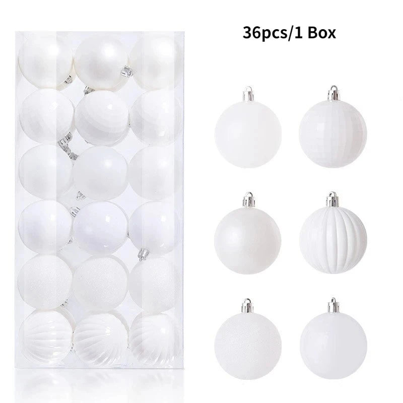 4CM Christmas Ball Decoration Hanging Xmas Tree Pendent Ornaments for Home Decor Navidad New Year 2026 Party Supplies Accessory