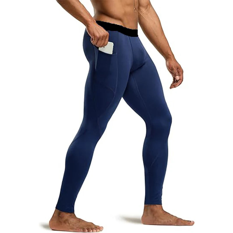 Men’s Running Leggings – Full-Length Sports Tights