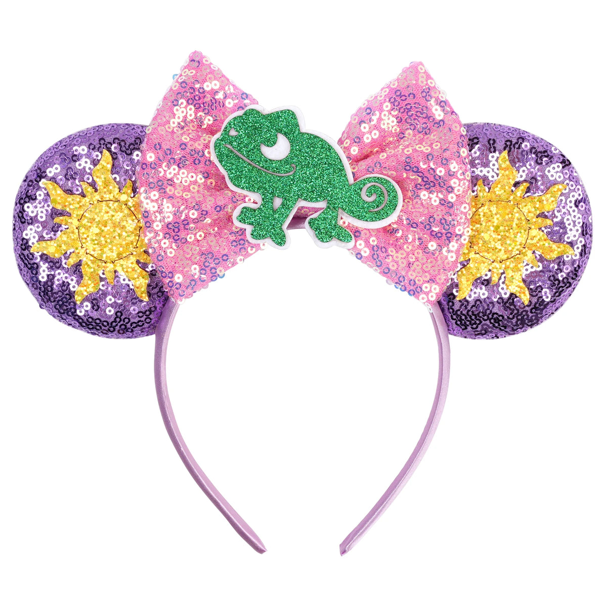 2026 New Style Sequin Ear Headband Sequin Bows Girl Adult Kids Halloween Party Cosplay Hair Accessories Princess Hairband