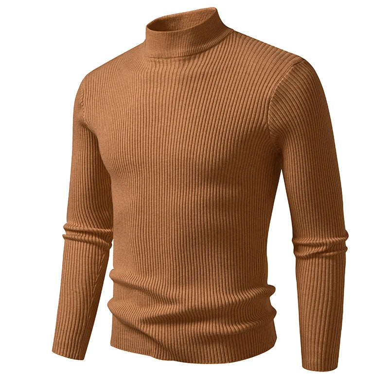 Men's long sleeve turtleneck sweater