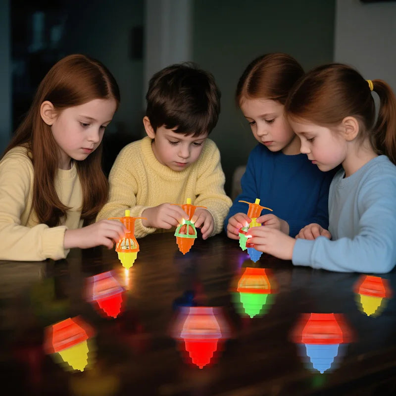 5/10/20 piezas de peonzas LED luminosas giratorias, juguetes para rellenar piñatas y detalles para fiestas de cumpleaños infantiles, regalos de Navidad para niños y niñas