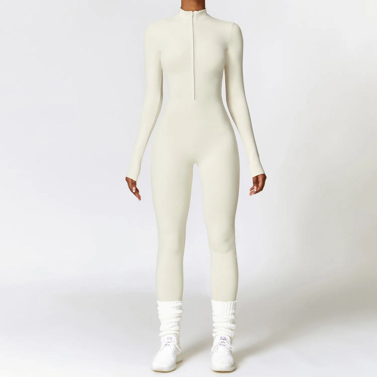 Tuta intera sportiva donna con zip