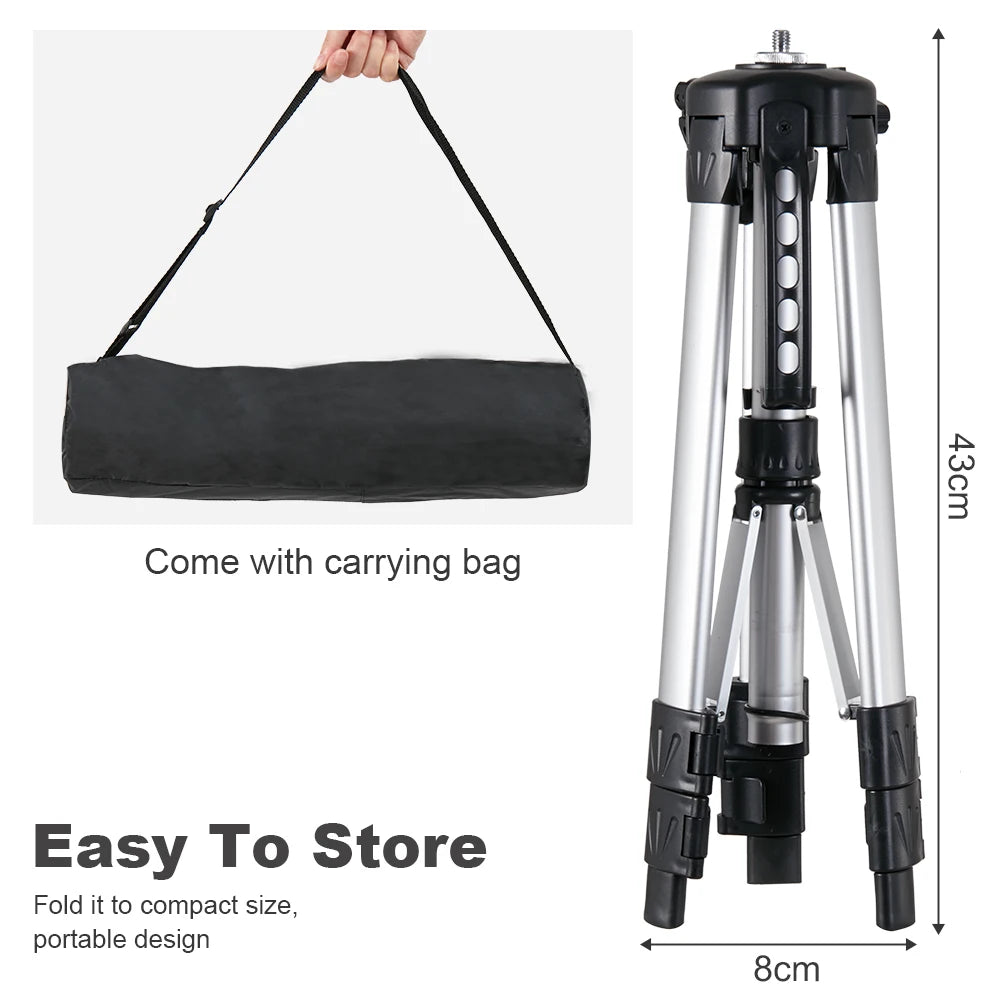 Support pour ordinateur portable pliable et réglable en hauteur, trépied pour projecteur en aluminium avec plateau et sac de transport