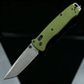 Cuchillo plegable ligero de exterior BM 537 EDC, de gran dureza, para acampada, pesca, aventuras en la naturaleza y escalada. Herramienta portátil para senderismo y trekking, con mango de fibra de nailon. Regalo ideal.
