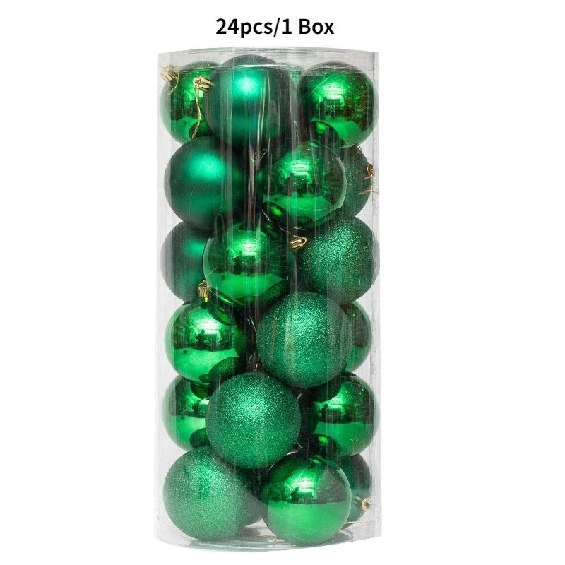 4CM Christmas Ball Decoration Hanging Xmas Tree Pendent Ornaments for Home Decor Navidad New Year 2026 Party Supplies Accessory