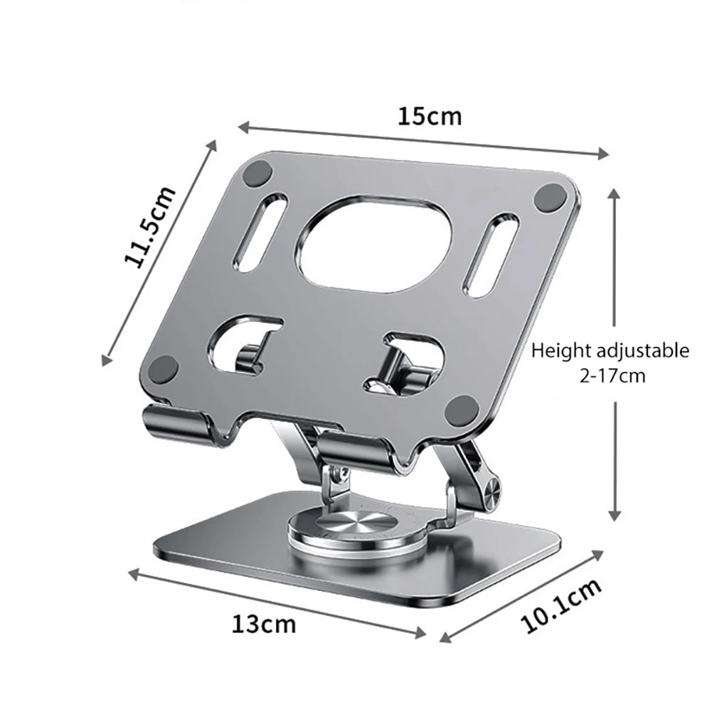 Foldable 360° Rotating Tablet Stand for 4.7–12 in Devices