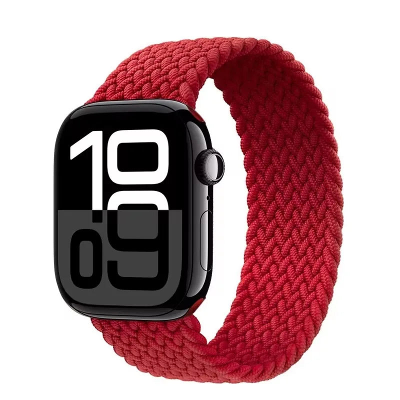 Braided Solo Loop Strap For Apple Watch 11 Bands 46mm 42mm 44mm 40mm 41mm 45mm 49mm Correa iWatch Series 10 9 8 SE 7 6 Ultra 3 2