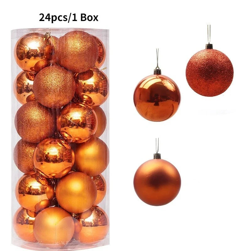 4CM Christmas Ball Decoration Hanging Xmas Tree Pendent Ornaments for Home Decor Navidad New Year 2026 Party Supplies Accessory