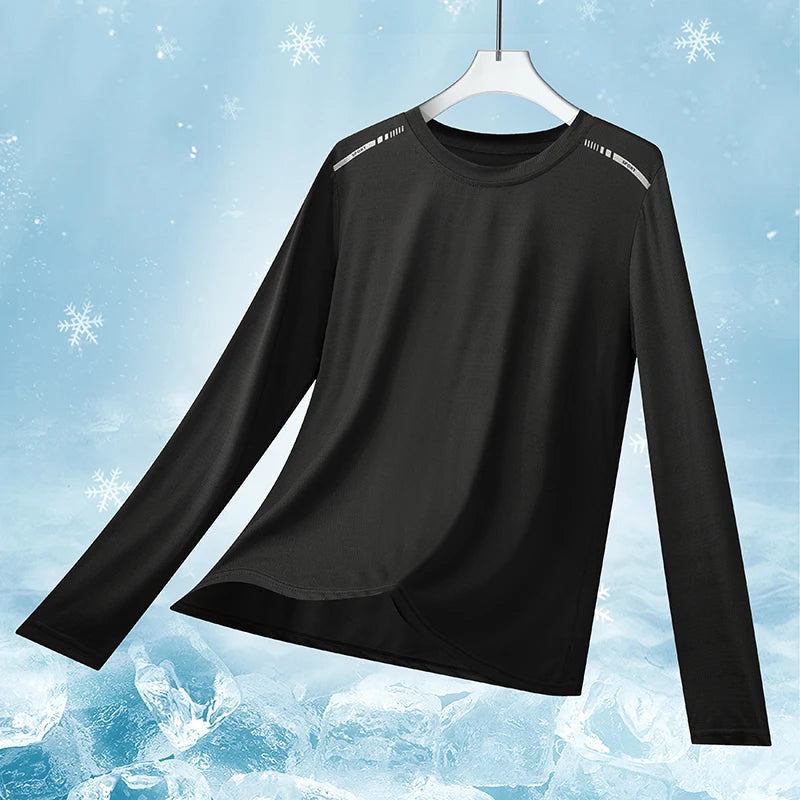 Maglia sportiva donna a maniche lunghe