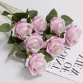1/5/10/20 Artificial Roses Flowers Rose Branches Artificial Red Roses Realistic Fake Roses Wedding Birthday Home Decoration