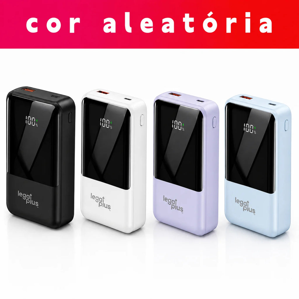 Power Bank 12000mAh Con 2 Cables Integrados Pantalla Digital Carga Rápida PD 22.5W Para Celular