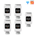 Tuya Smart WiFi Thermostatic Radiator Valve TRV Programmable Thermostat Radiator Heating Controller Actuator Works With Alexa Google Home Yandex Alice Smart Life App Remote