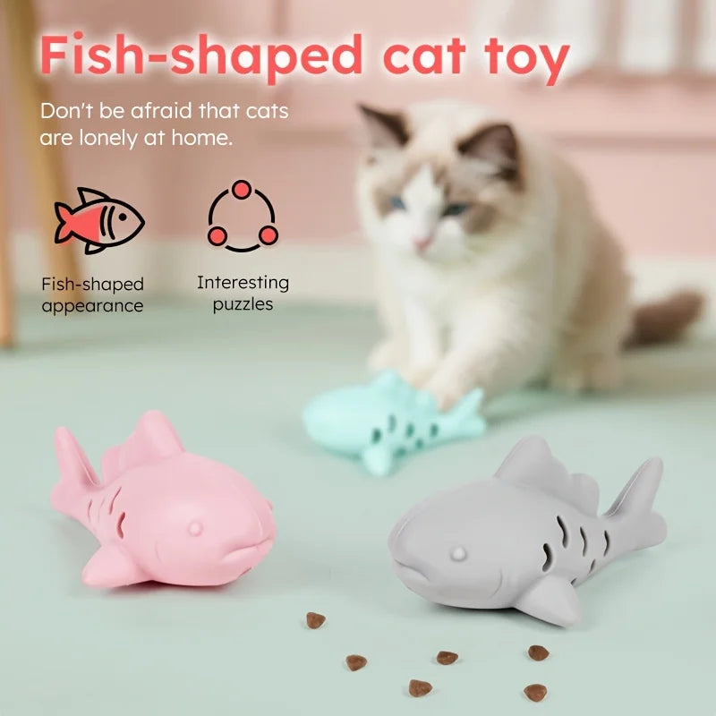 1 ud. Juguete interactivo para gatos y perros - Diseño duradero y resistente a las mordeduras, con comida escondida y superficie para desgastar los dientes, entretenimiento para mascotas pequeñas