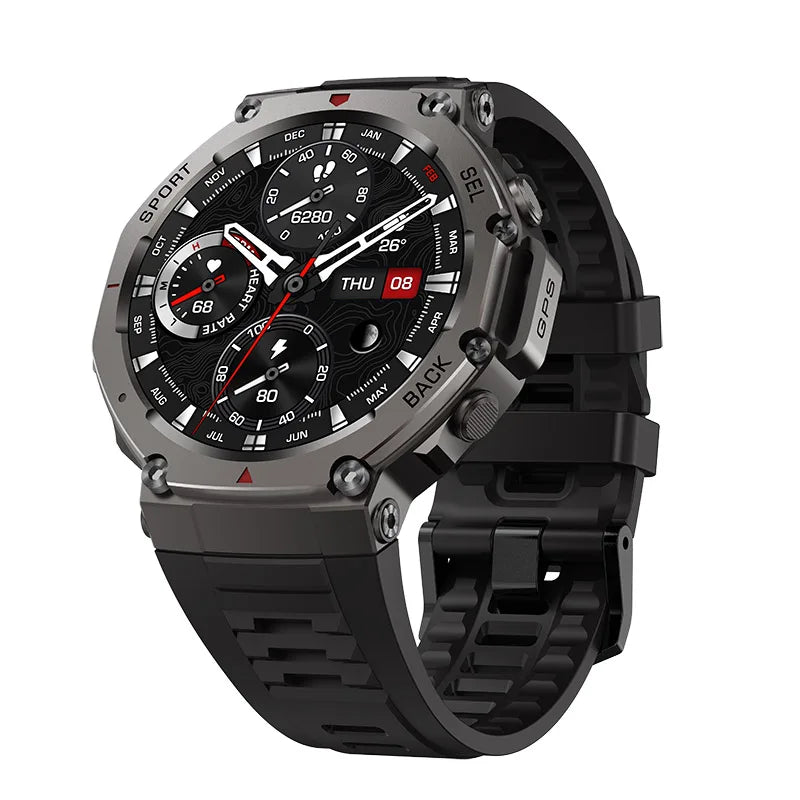 GPS Outdoor Smartwatch with Compass and Altimeter