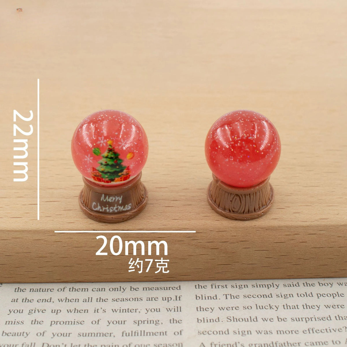 100pcs Wholesale Resin 3D Christmas Tree Gift Snowman DIY Accessories for Keychain Dollhouse Decor Miniature Craft