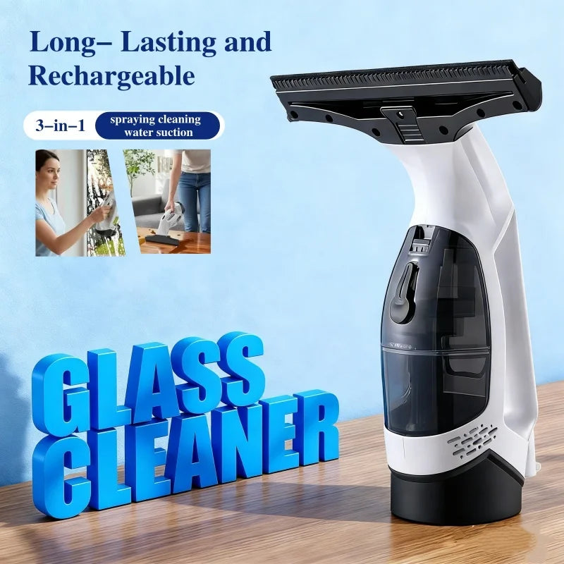 Nuovo piccolo lavavetri elettrico, pulitore per finestre portatile, forte assorbimento d'acqua, kit per la pulizia dei vetri efficiente e maneggevole