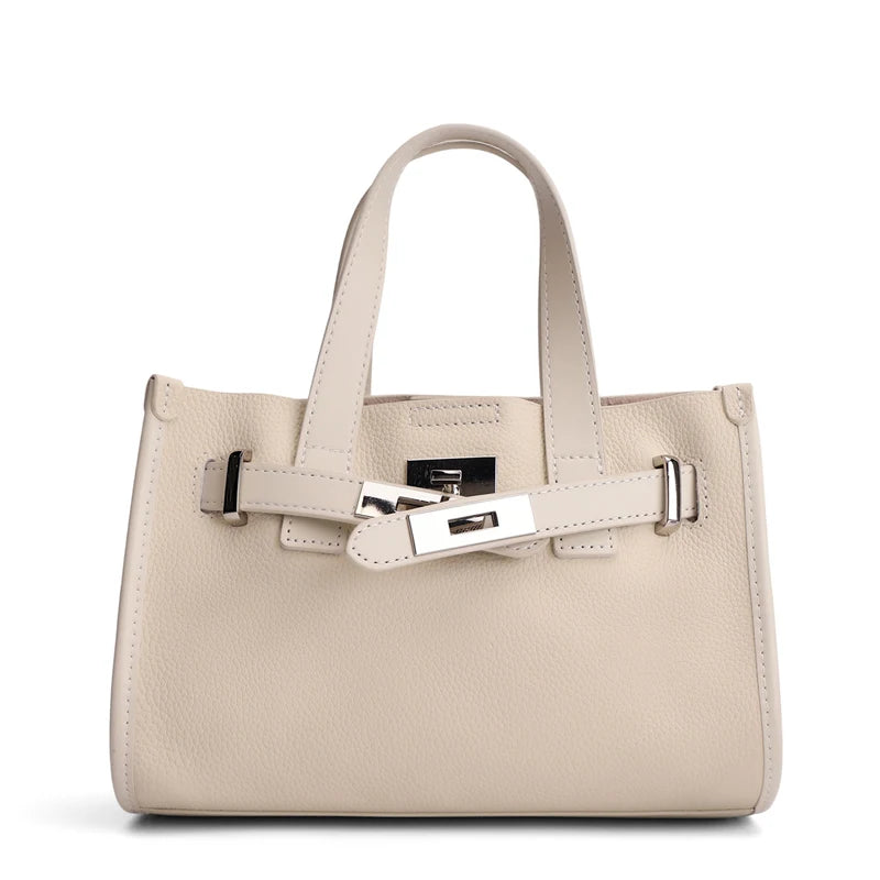 2026 Spring New Women's Retro Genuine Cowhide Leather Tote Bag Female Luxury Designer Shoulder Underarm Bags Niche Crossbody Bag