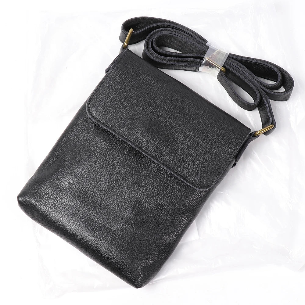 LEATHFOCUS Genuine Leather Crossbody Phone Bag