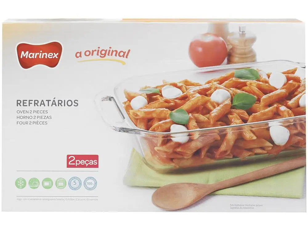 Marinex Rectangular Glass Baking Dish Set