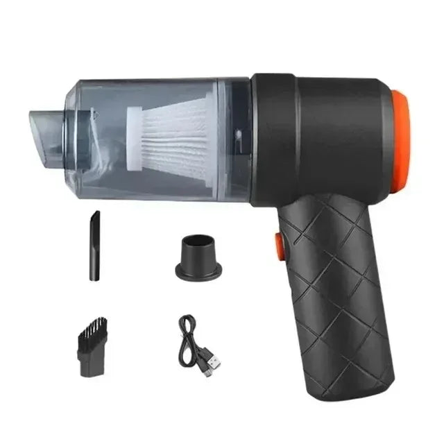 Aspiradora inalámbrica para coche de 9000 Pa, con carga USB y batería de 1200 mAh, aparato de limpieza portátil, mini aspiradora en seco y húmedo para el hogar