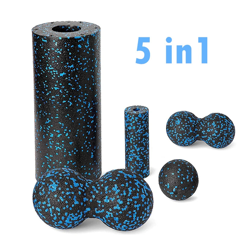 5-Piece EPP Yoga Roller and Massage Ball Set