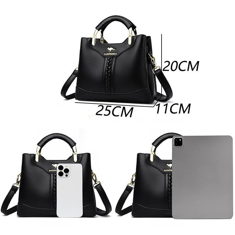 New Luxury Handbags Women designer Soft PU Leather Crossbody Bags For Women 2026 Hight Quality Shoulder Tote Handbags Sac A Main