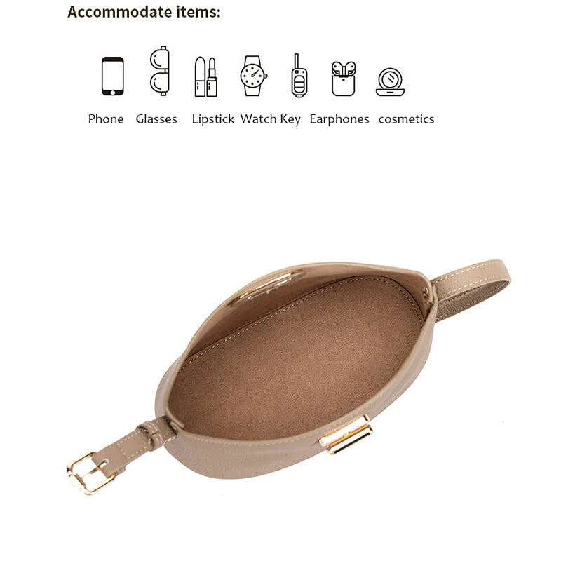 TOPHIGH New Genuine Leather Bucket Bag Simply Crossbody Bags For Women Luxury Designer Fashion Handbag Ladies Shoulder Purse Bag