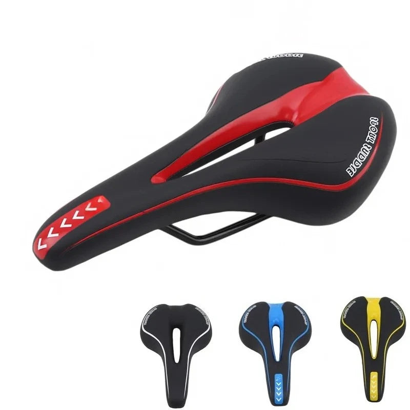 Cojín de sillín de bicicleta extra suave, sillín hueco para MTB, ciclismo de carretera y montaña, accesorios para bicicletas