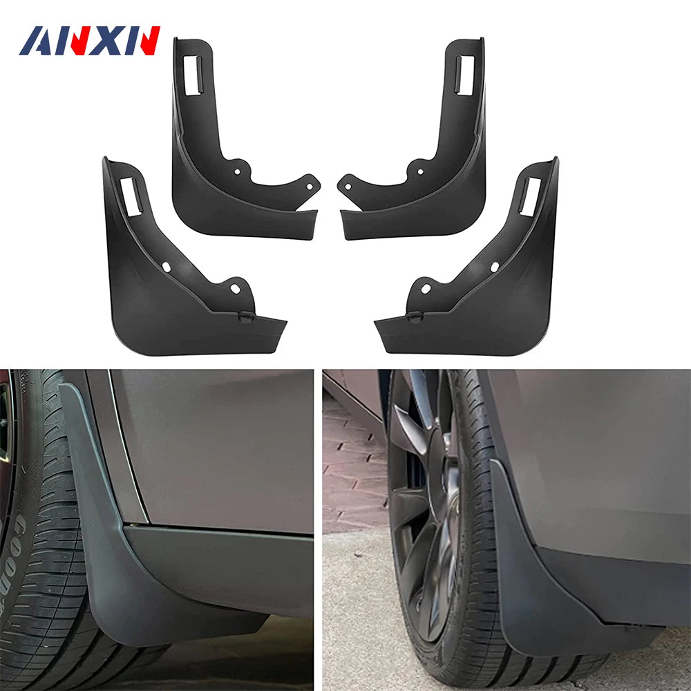 Mud Flaps for Tesla 2020 - 2024 2025 Model Y Juniper Splash Guards Fender No Drilling No Tape All Weather Mudflaps Accessories