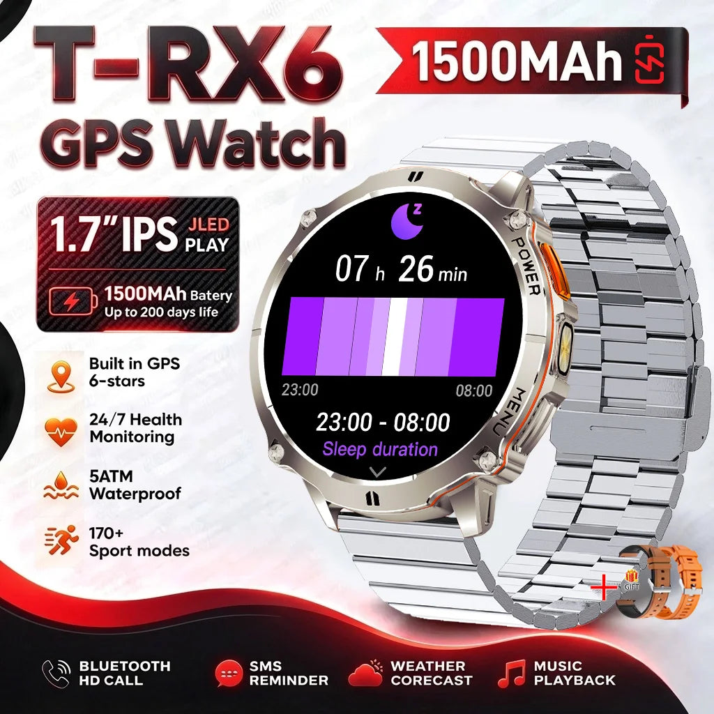 Smartwatch sportivo da 1,7″ con chiamate Bluetooth