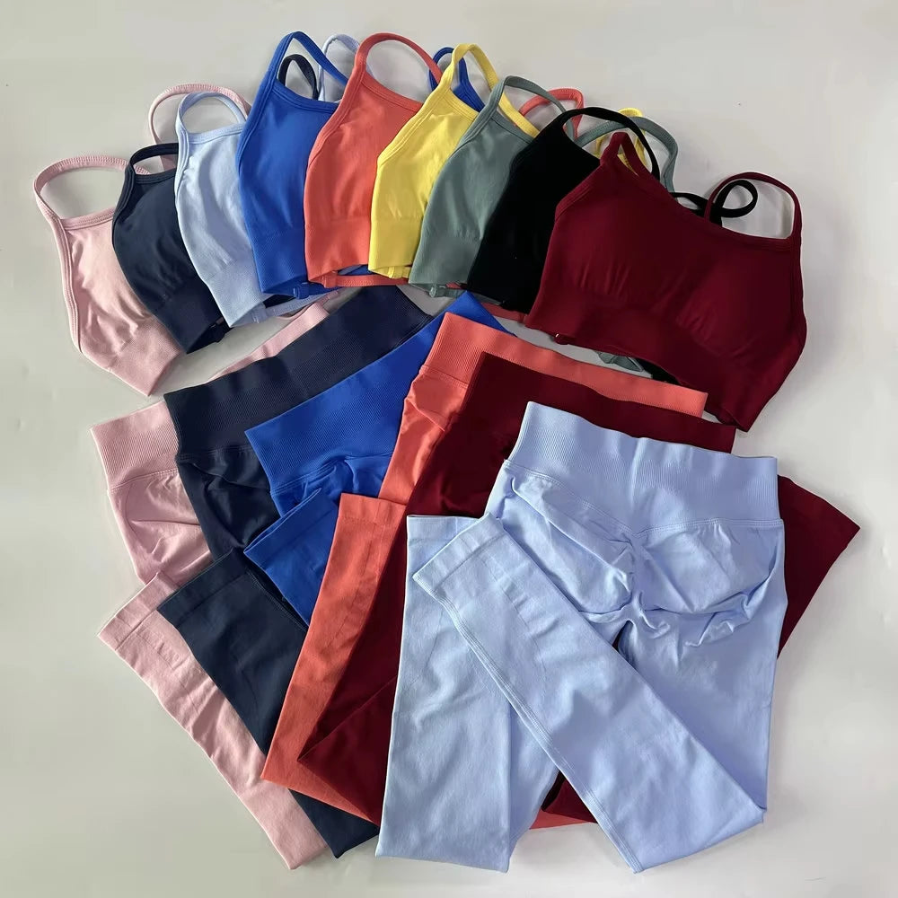 Ensemble yoga femme, haut et short