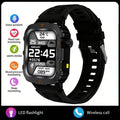 LAXASFIT 2026 New Men's Smart Watch Outdoor Sports Watch 1.85 Inch Voice Assistant Bluetooth Call LED Flashlight Smartwatch
