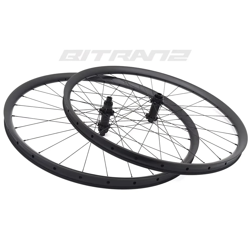 29er Light Bicycle XC Boost Carbon-Laufräder 23mm Asymmetrie Disc 28/30/32/34/36mm Goldix M160SL Ratchet MTB-Bike Tubeless-Laufradsatz
