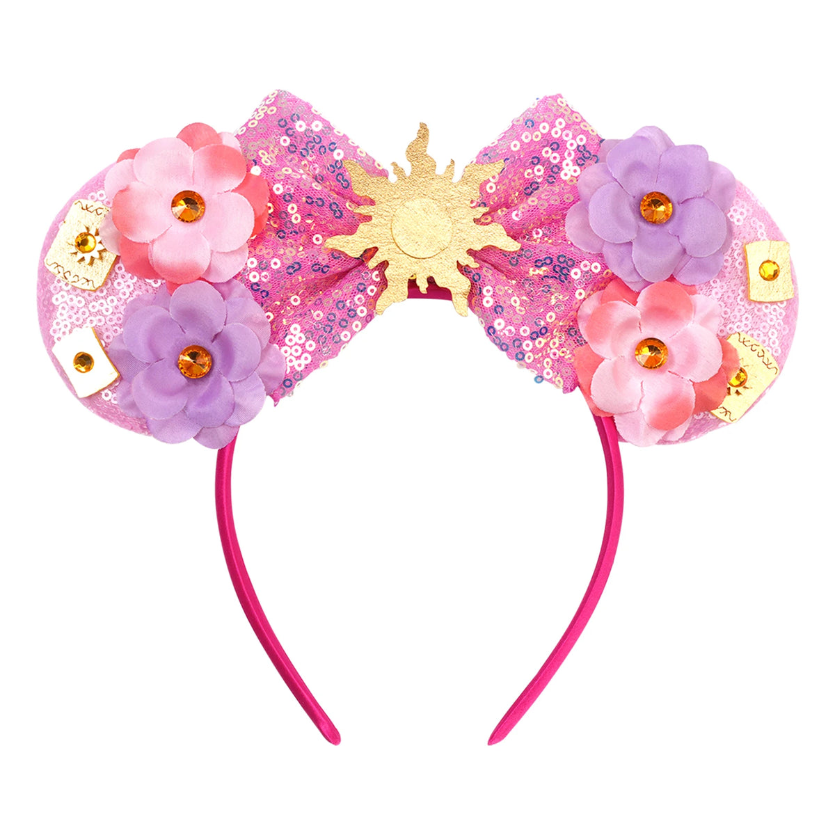 2026 New Style Sequin Ear Headband Sequin Bows Girl Adult Kids Halloween Party Cosplay Hair Accessories Princess Hairband