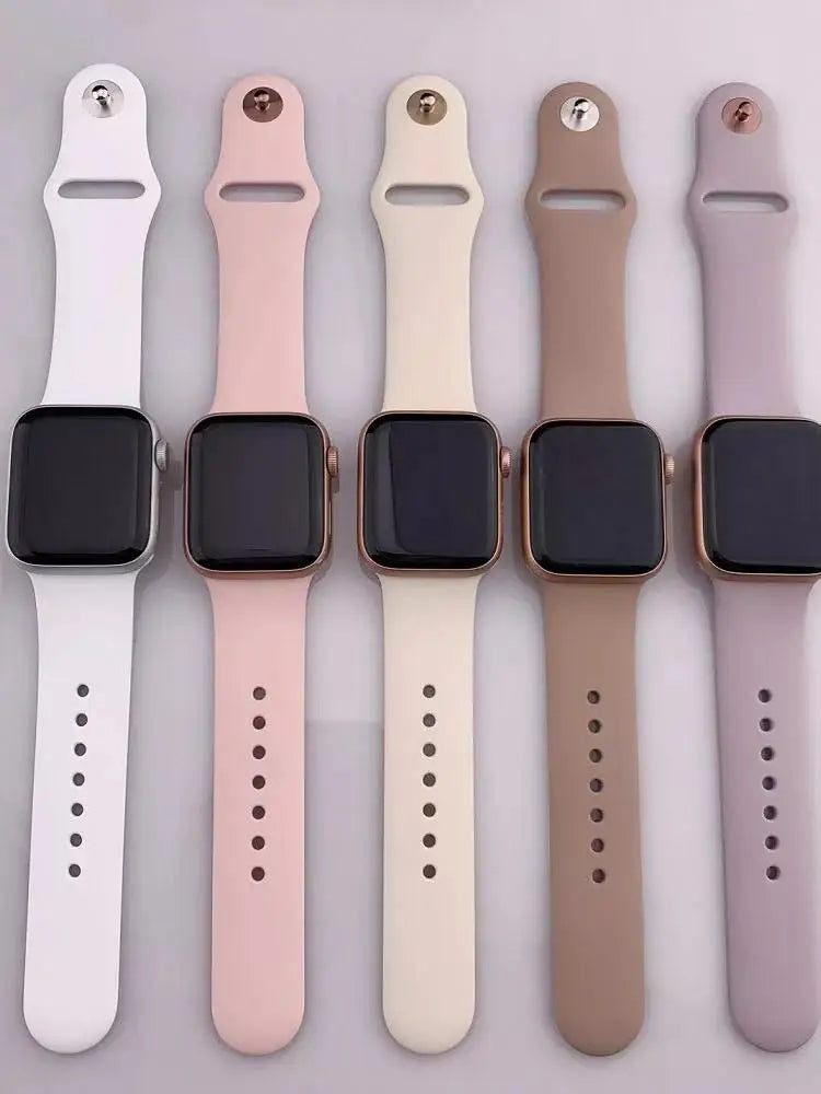 Silicone Strap For Apple Watch Band 45mm 46mm 44mm 41mm 40mm 42mm Sport Correa Bracelet iWatch Series 12 11 10 SE 9 8 Ultra 4 3