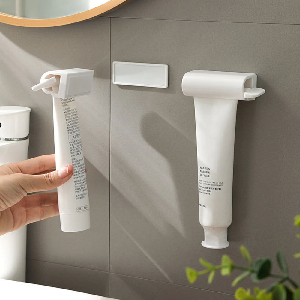 Exprimidor de pasta de dientes magnético para pared de 1/2 hogar, adecuado para limpiador facial, crema de manos, pasta de dientes, exprimidor manual