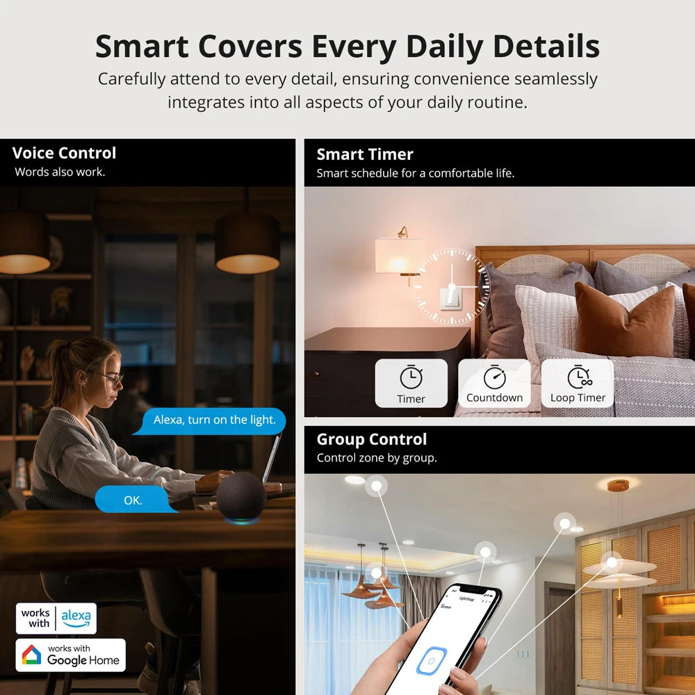 SONOFF ZBMINIR2 Extreme Zigbee Smart Switch Detach Relay External Switch Remote Control via EWeLink Support ZBBridge-U Gateway