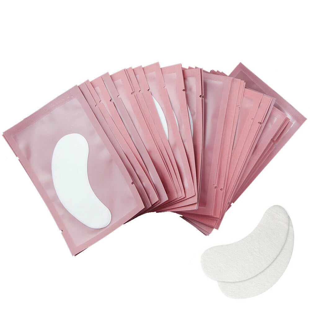 25 Paar Wimpernverlängerungs-Pads, fusselfreie Augenpads mit Gel für die unteren Wimpern