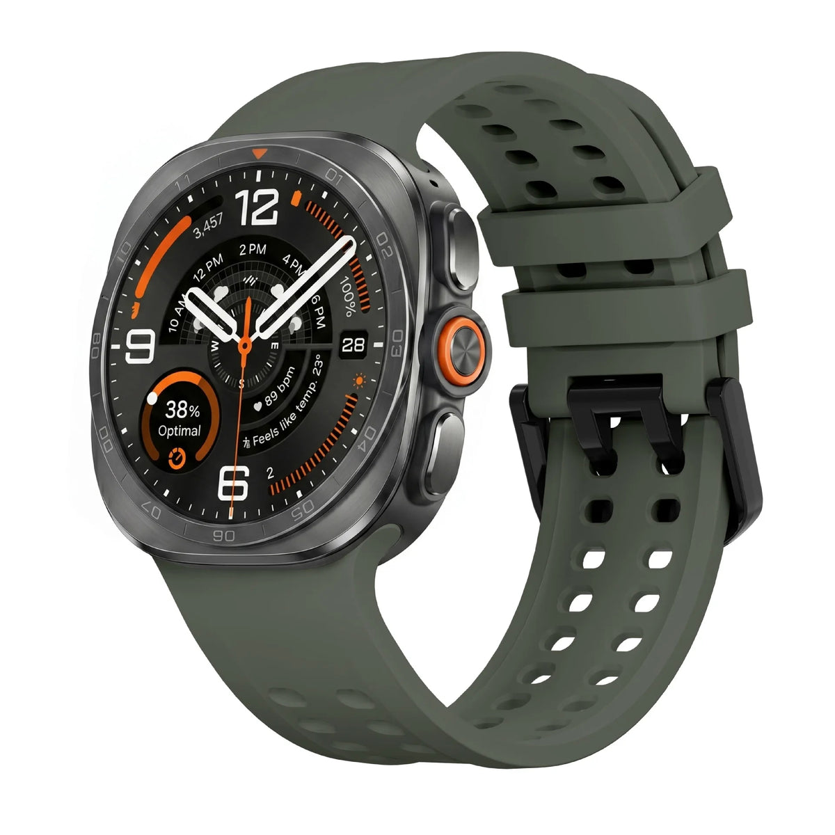 Original 1:1 Silicone Strap for Samsung Galaxy Watch Ultra 2 2026 47mm Sport Band Wristband for Galaxy Ultra 2025/2024 Bracelet