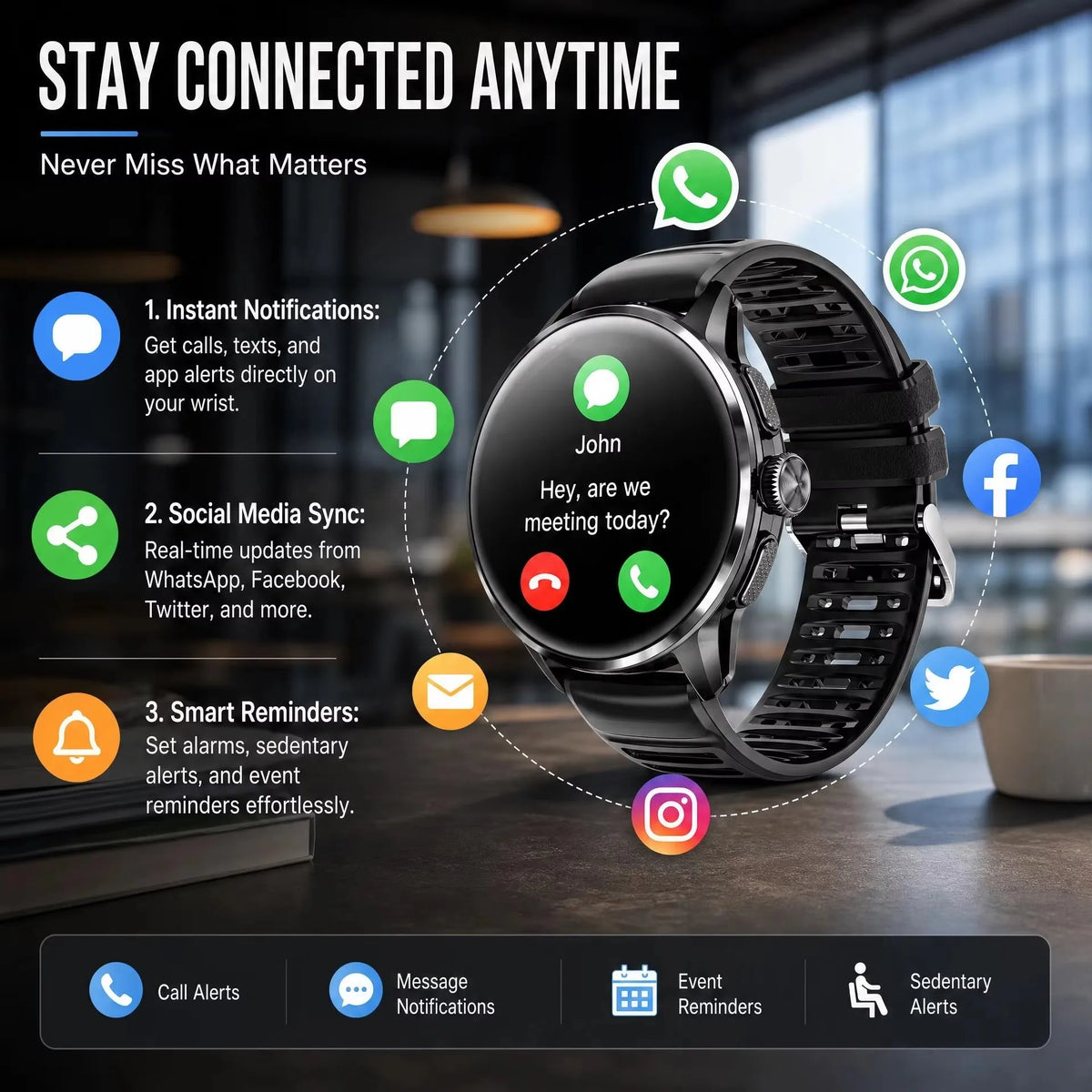 BAOAIQI 4G AMOLED smartwatch with SIM and GPS