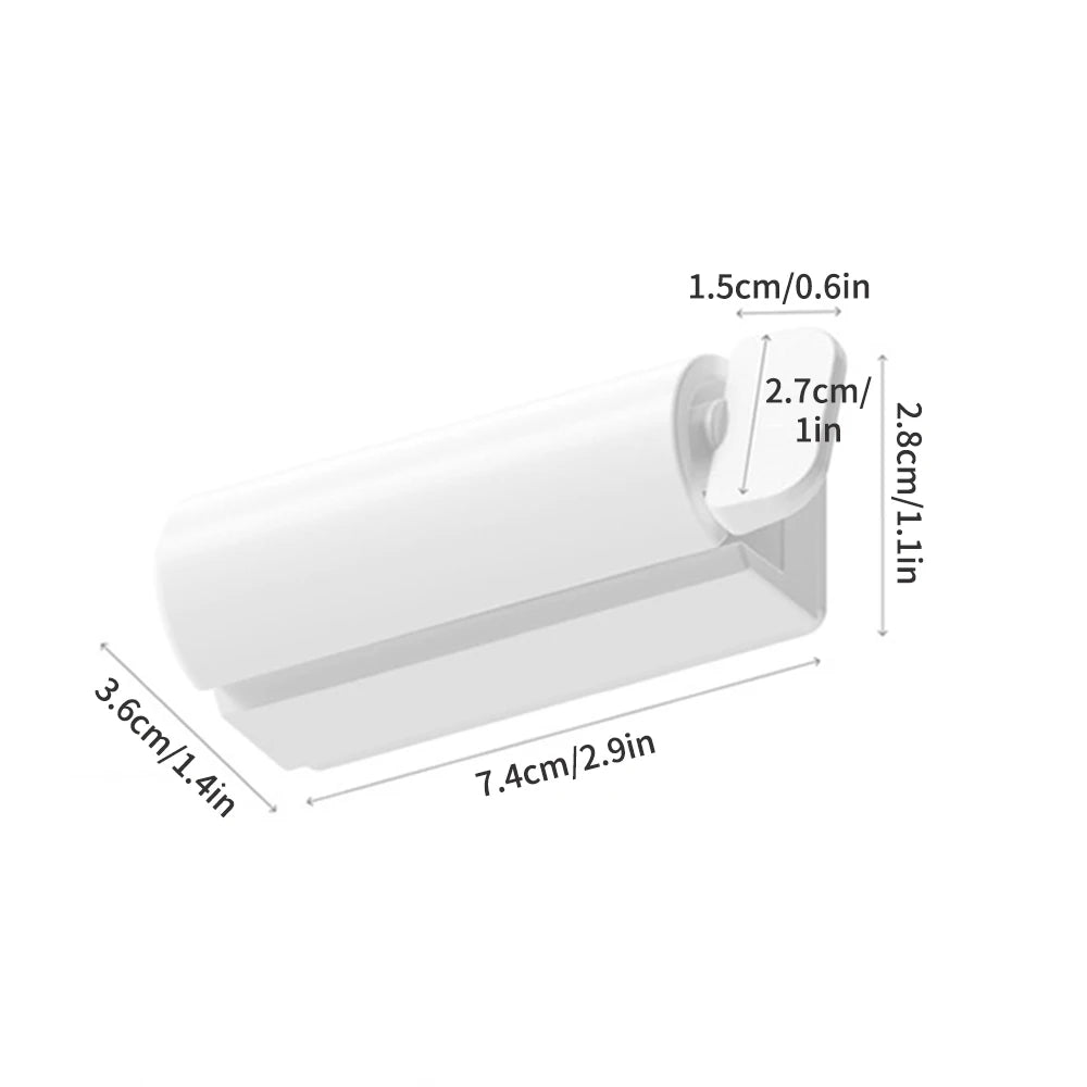 Exprimidor de pasta de dientes magnético para pared de 1/2 hogar, adecuado para limpiador facial, crema de manos, pasta de dientes, exprimidor manual