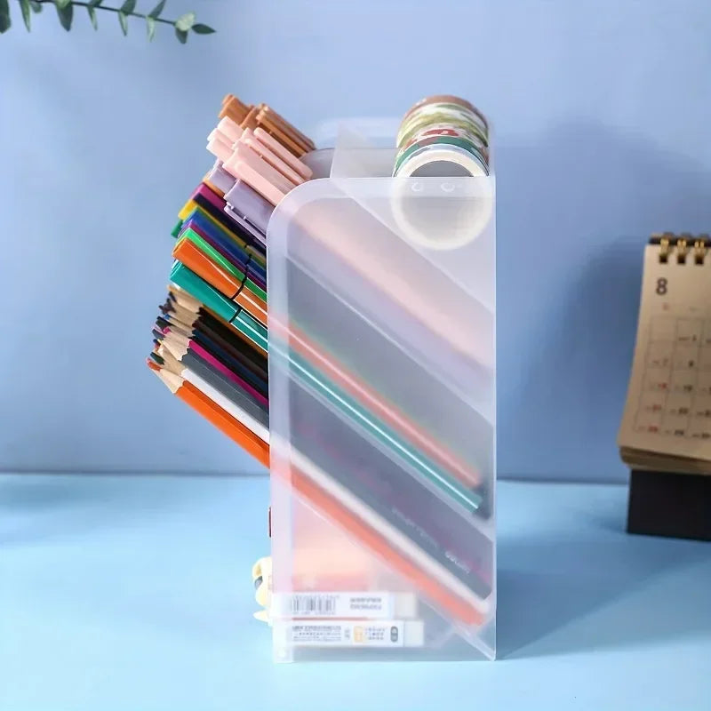 Plastic Desktop Pen and Pencil Holder