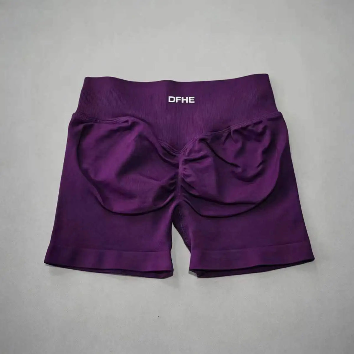 Pantaloncini yoga donna in nylon a vita alta