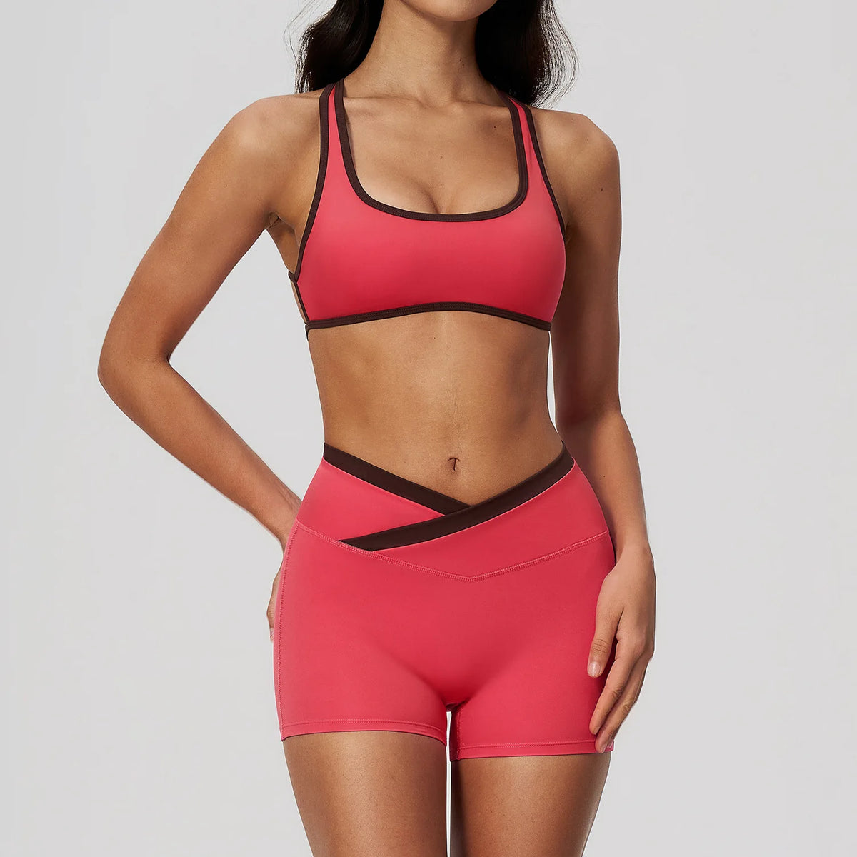 Ensemble yoga femme, 2 pièces, haut et legging