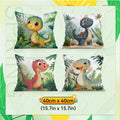 Cute Dinosaur Cushion Pillowcase Printed Polyester 40/45/50cm Throw Pillowcover Decorative Sofa Cushion Pillowslip Home Decor