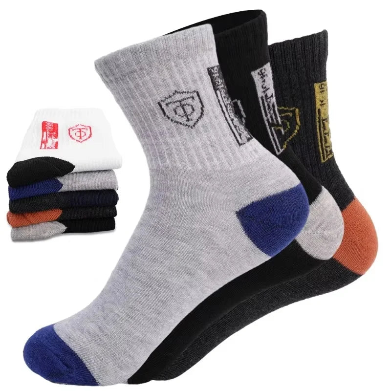 10 pares de calcetines deportivos transpirables de algodón para hombre, de fibra de bambú, para otoño e invierno, absorbentes del sudor y desodorantes, estilo ejecutivo