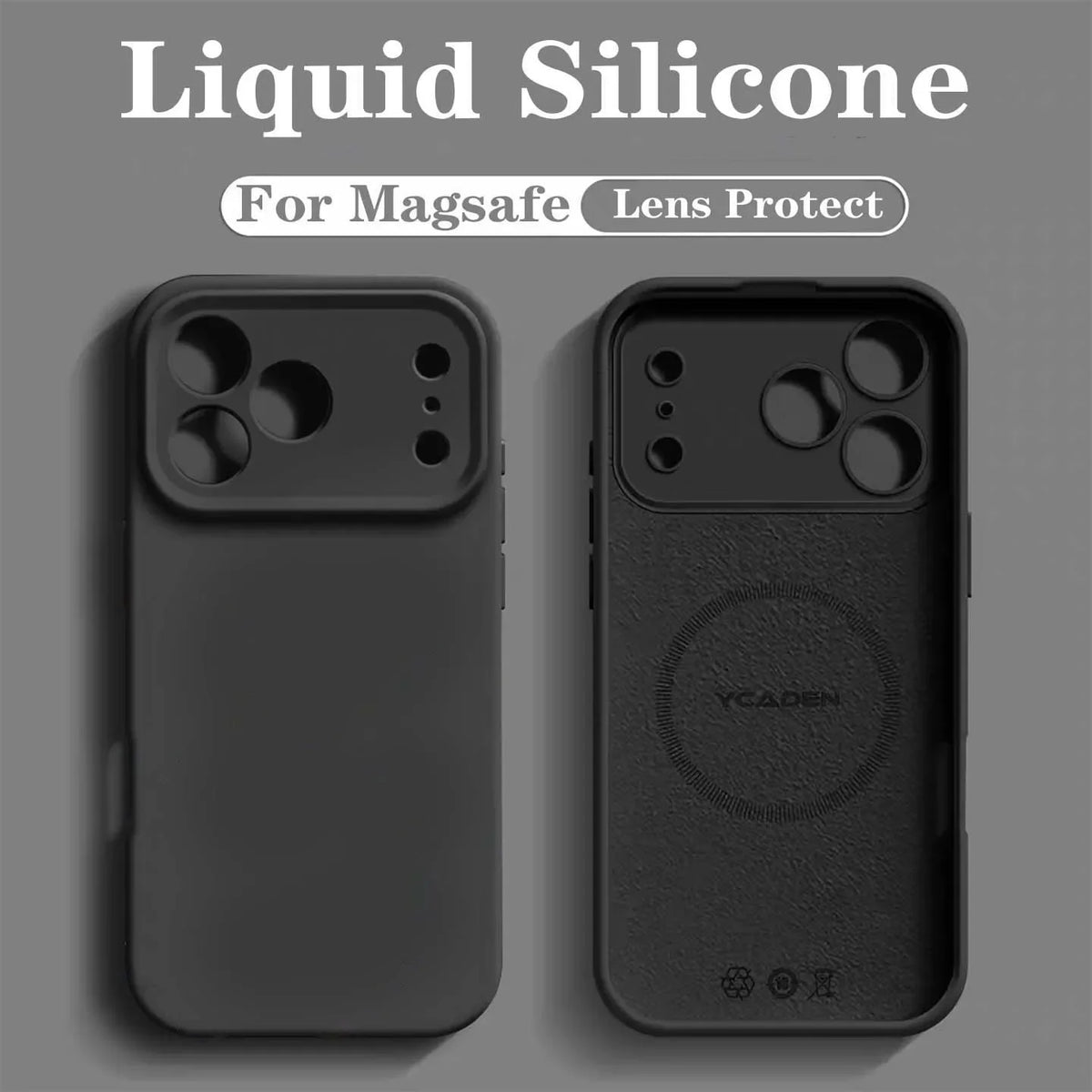 For iPhone 18 Pro Liquid Silicone For Magsafe Phone Case For iPhone 18 17 16 15 14 Pro Max Wireless Charging Skin Smooth Cover