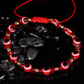 Bracelet turc contre le mauvais œil, perles de cristal colorées, pour homme et femme, fait main avec corde tressée, bijou porte-bonheur
