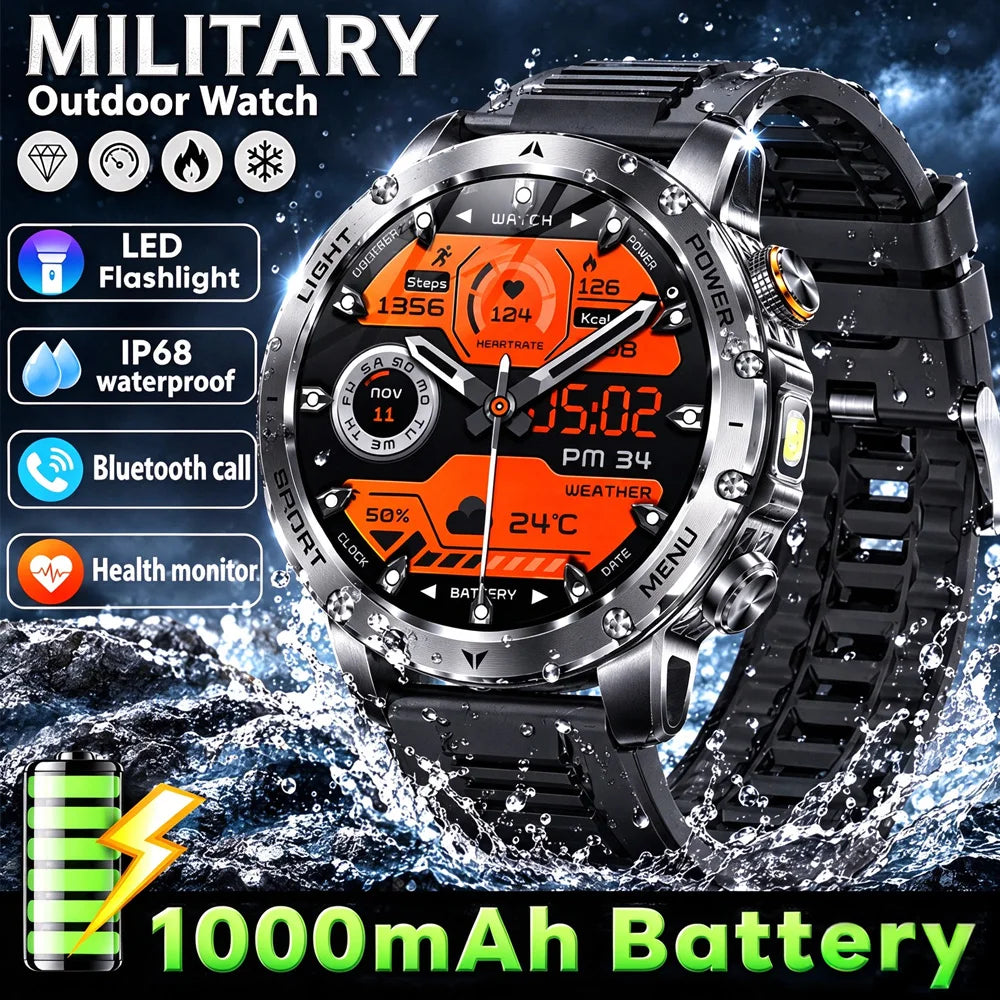 Smartwatch sportivo AMOLED da 1,7″ con chiamate Bluetooth